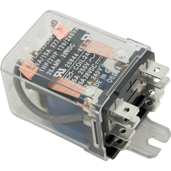 Deltrol Controls 20844-85 Relay, DPDT, 25a, 230v, Coil, Dustcover
