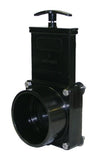 Valterra 7311 3" Slip x Tank Flange 30 PSI ABS Gate Valve - Black
