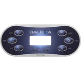Balboa 12101 HQ-BWG TP600 P1 Aux Flip Lt Temp LCD Overlay - Blue/White