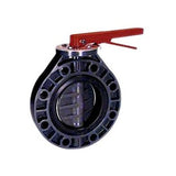 Thermoplastic 0400ASPXOEEWML 4" PVC Butterfly Valve with Handle