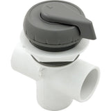 Waterway 600-4347 1" 3 Port Vertical Top Mount Diverter Valve - Gray