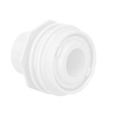 AquaStar 301 1" Flush Mount Return Fitting with Water Stop - White