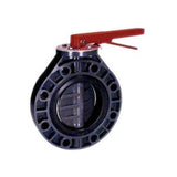 Thermoplastic 0400ASPXOEEWML 4" PVC Butterfly Valve with Handle