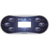 Balboa 12101 HQ-BWG TP600 P1 Aux Flip Lt Temp LCD Overlay - Blue/White