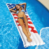 Swimline 90176 75" Heavy-Duty Vinyl American Flag Design Americana Mattress