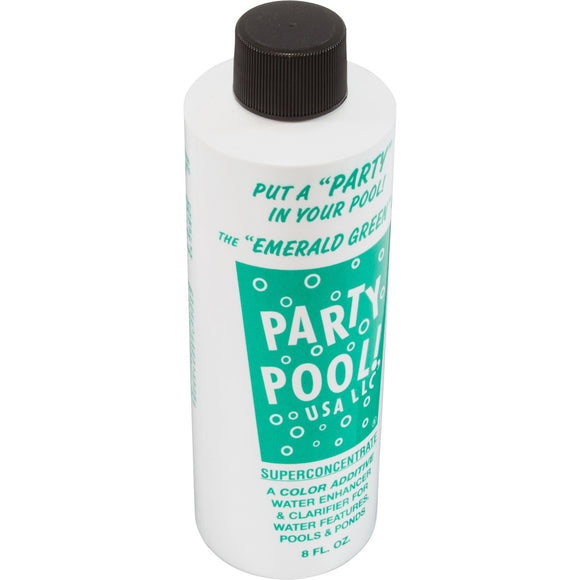 Party Pool EMERALDGREEN Pool color Additive 8oz Bottle Emerald Green