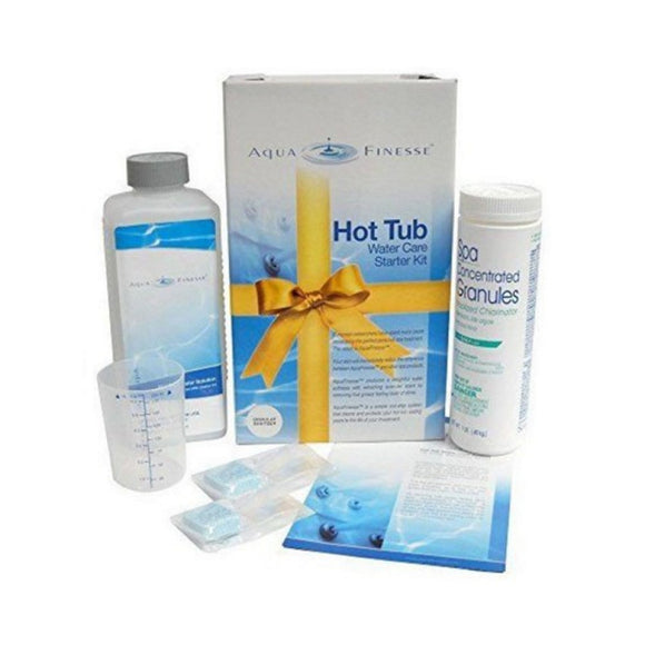 AquaFinesse 12002680 Dichlor Spa Hot Tub 1-Month Water Care Starter Kit