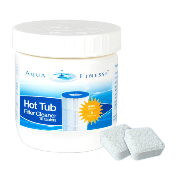 AquaFinesse 12002673 Spa Hot Tub Filter Cleaner - 10 Tablets/Pack