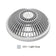 AquaStar 8MF103 8" Round MoFlow Suction Outlet Cover and Mud Frame - Light Gray