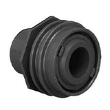 AquaStar 302 1" Flush Mount Return Fitting - Black with Water Stop