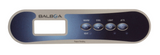 Balboa Water Group 12510 TP400W Overlay w/ 4 Buttons- Warm/Cool/Light/Jet