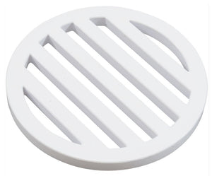 Custom Molded Products 25533-300-010 3" Round Deck Drain Cover - White