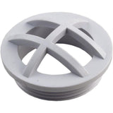 Custom 25560-000-000 1.5"MPT Grate Wall Fitting - White