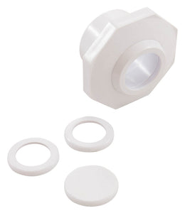 CMP 25609-300-000 White 1.5" Wall Slip Inlet Fitting with 0.75" Snap-In Eyes