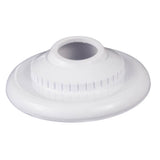 Custom 25553-400-000 1.5" MIP 1" Opening Outlet - White w/ Flange
