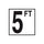 Inlays CC610050 6" x 6" 5 FT Printed Waterline Ceramic Tile