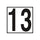 Inlays CC611095 6" x 6" 13 Printed Ceramic Smooth Tile with 5" Lettering