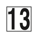 Inlays CC611095 6" x 6" 13 Printed Ceramic Smooth Tile with 5" Lettering