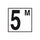 Inlays CC623050 6" x 6" Metric 5 with M Printed Deck Ceramic Tile