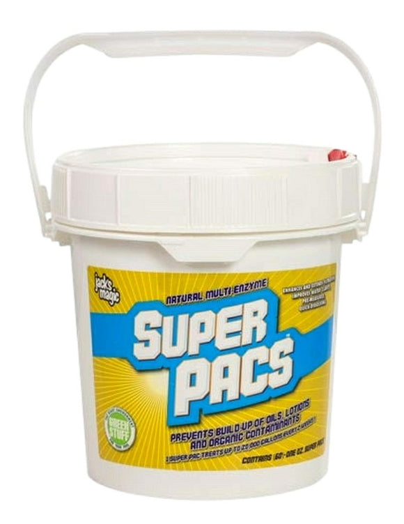 Jack's Magic JMPAC01/60 Super Pac Multi-Enzyme Pool & Spa Cleaner - 1oz, 60/BKT
