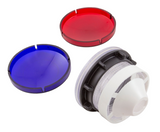 O'Ryan 10000BB00000 Red & Blue Reflector Light Lens Kit, 2-1/2"hs,3-1/4"fd