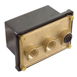 Pentair 78310500 (3) 1/2" Ports Light Junction Box w/ Brass Base