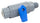 Rola-Chem 7125190 PVC 638-4M6SMC-E 3/8" Tubing x 1/4" mpt Quick Connect Valve