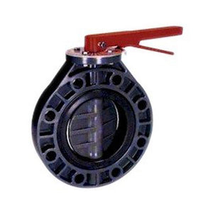 Thermoplastic 0300ASPXOEEWML 3" PVC Butterfly Valve with Handle