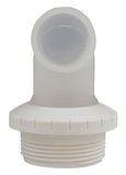 Waterway Plastics 400-1410F White 1" Eyeball Fitting, 90 Deg, 1.5" MPT Assembly