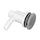 Waterway 670-2207 0.38" Barb Lo Pro Elbow Style Air Injector - Gray
