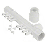 Waterway 672-4370B 1" Slip x 1" Spigot 0.38" Barbs Manifold