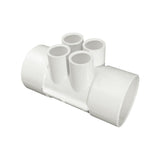 Waterway 672-4430B 2"SKT x Four Port 0.5" Slip Manifold