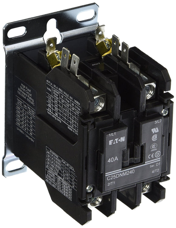 Coates 21000100 50Amp 240V Coil Double Pole Contactor