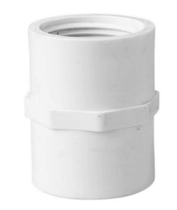 Lasco Fittings 430-020 2" Sch40 Coupling FPT x FPT White