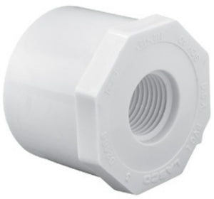 Lasco Fittings 438-168 1.25" x 1" Sch40 Reducer Bushing SP x FPT White